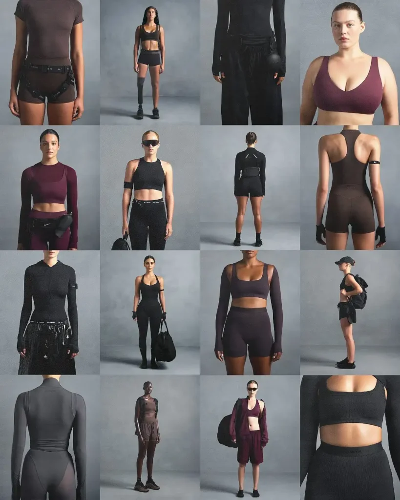 Kim Kardashian NikeSKIMS Unveils First Activewear Collection for Modern Female Athletes 4