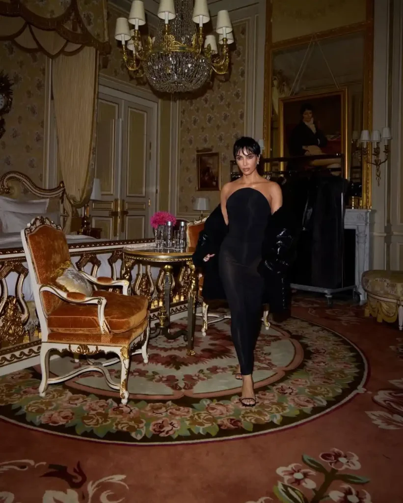 Kim Kardashian Channels Kris Jenner With Striking Pixie Cut at Paris Fashion Week 4